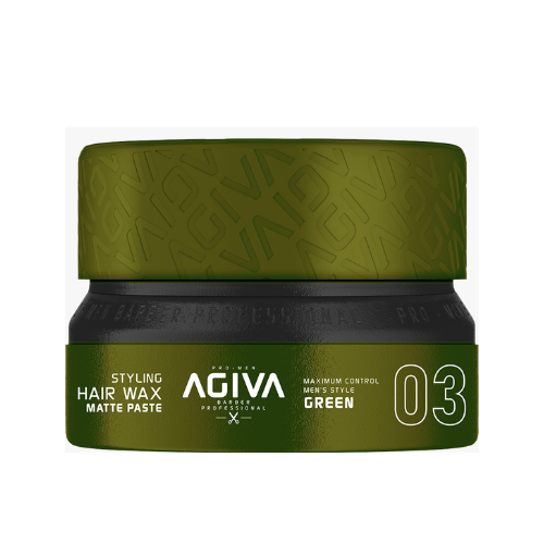 AGIVA| Cera estilizante efecto mate : GREEN Hair Wax Matte Paste 115ml