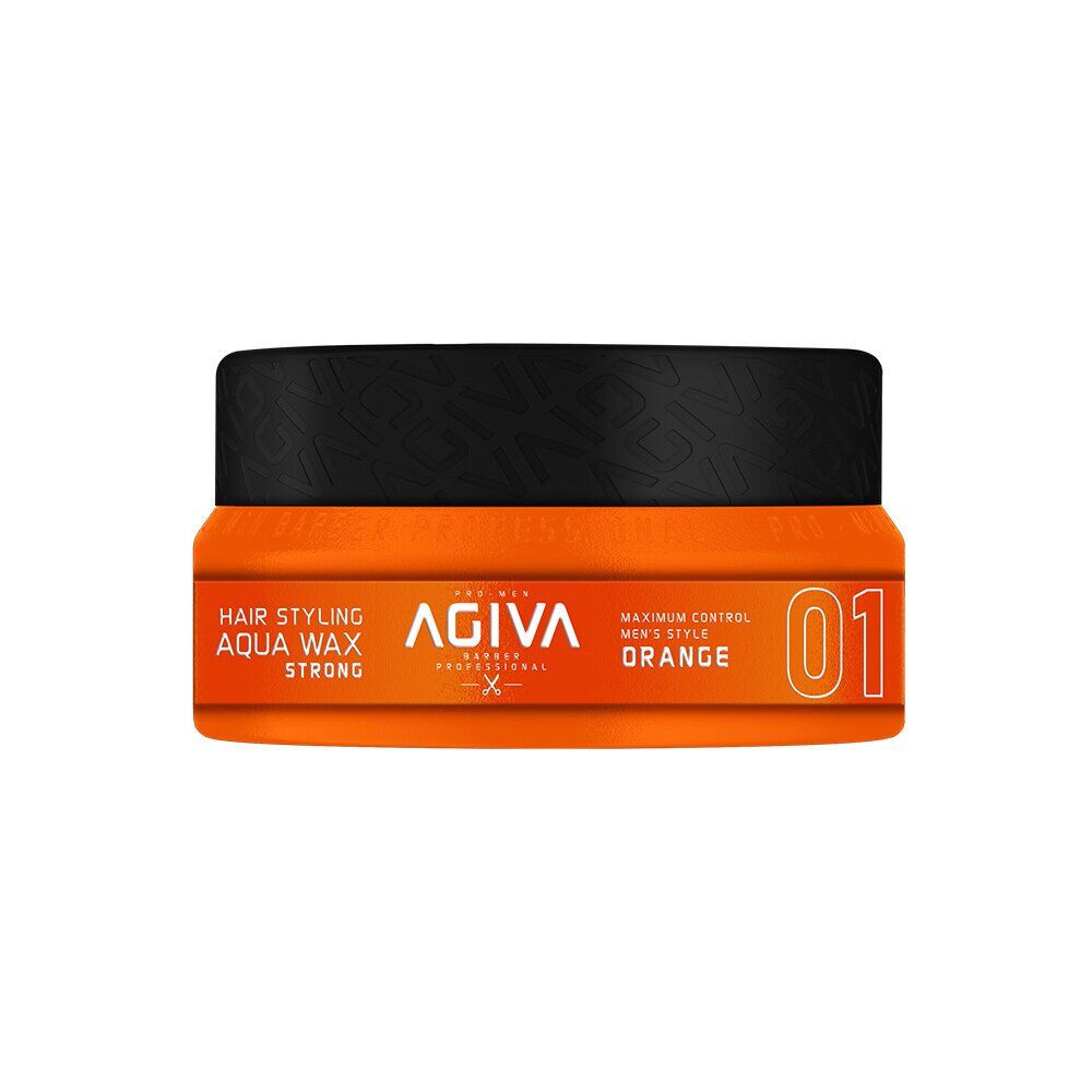 AGIVA | Cera para el cabello efecto húmedo de fijación fuerte : Orange Aqua Wax Strong 90ml