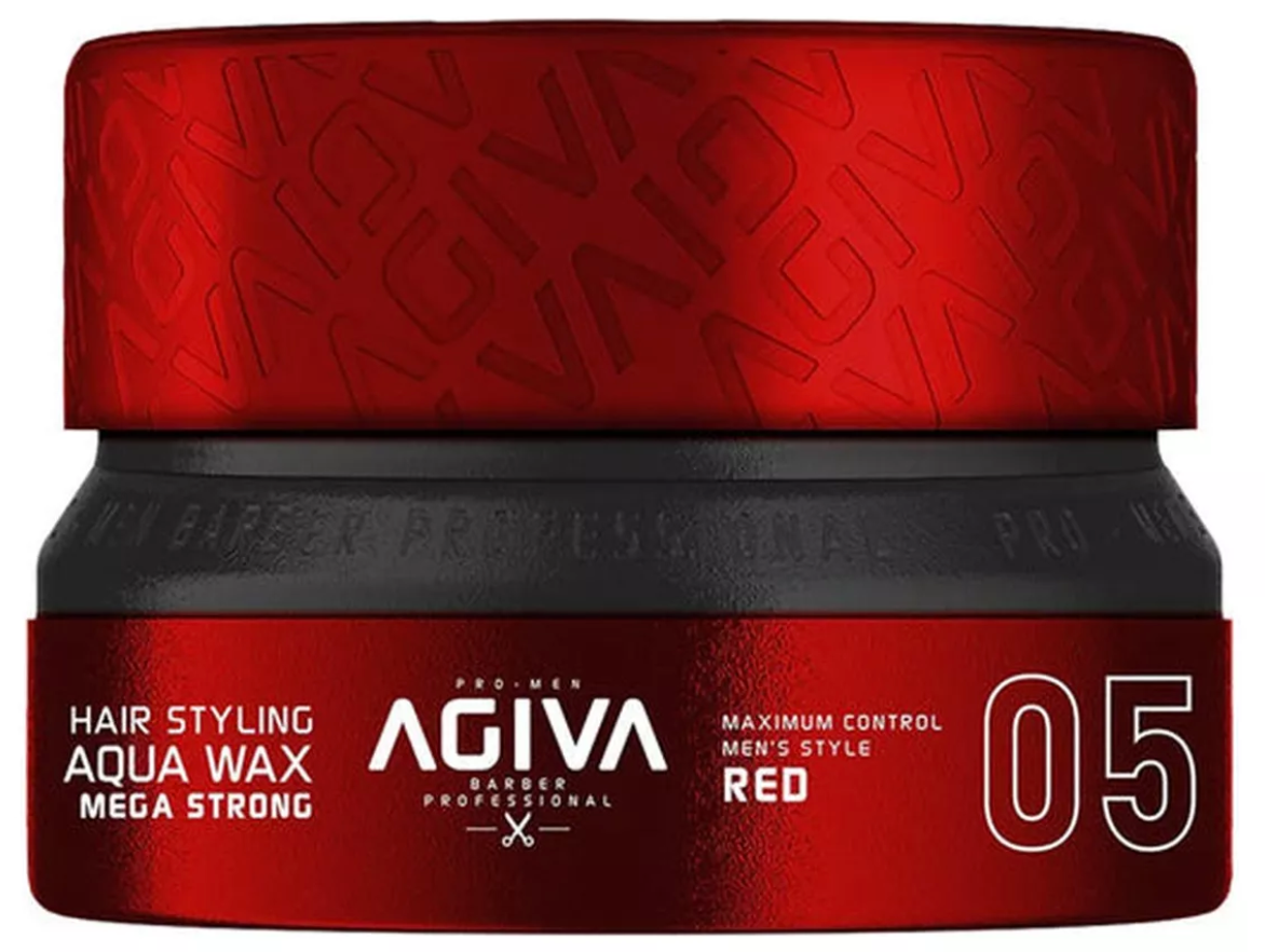 AGIVA| Cera estilizante fijación mega fuerte :RED Aqua Wax Mega Strong 115 ml