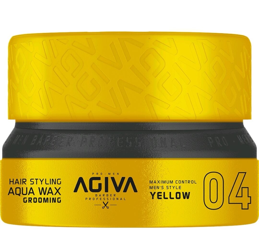 AGIVA| Cera estilizante de fijación suave efecto Grooming : YELLOW Aqua Wax Grooming 115 ml