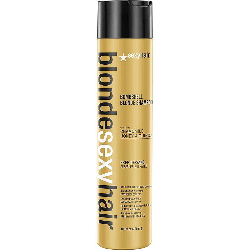 SEXY HAIR Blonde | BOMBSHELL BLONDE SHAMPOO: Shampoo Acondicionador de Color: RUBIO