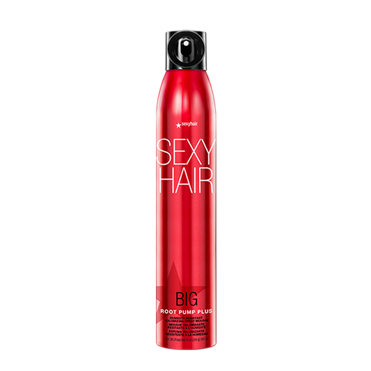 SEXY HAIR Big | ROOT PUMP PLUS: MOUSSE EN SPRAY VOLUMINIZANTE RESISTENTE A LA HUMEDAD