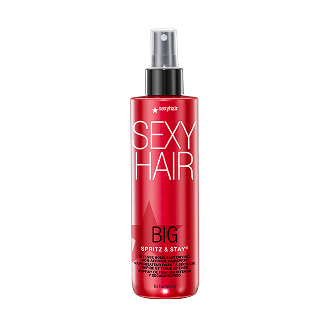 SEXY HAIR Big | SPRITZ & STAY: SPRAY DE SECADO RÁPIDO Y FIJACIÓN INTENSA